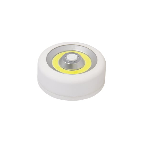 XANLITE - Éclairage de placard bouton poussoir, flux 150 lm, lumière blanc neutre 4000 K, alimentation piles incluses, fixation magnétique et crochet, autonomie jusqu’à 8 h, usage dressing et placard - large