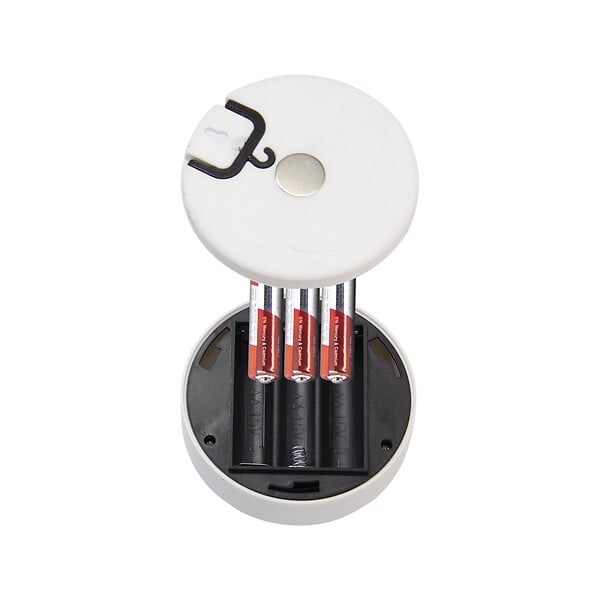 XANLITE - Éclairage de placard bouton poussoir, flux 150 lm, lumière blanc neutre 4000 K, alimentation piles incluses, fixation magnétique et crochet, autonomie jusqu’à 8 h, usage dressing et placard - large