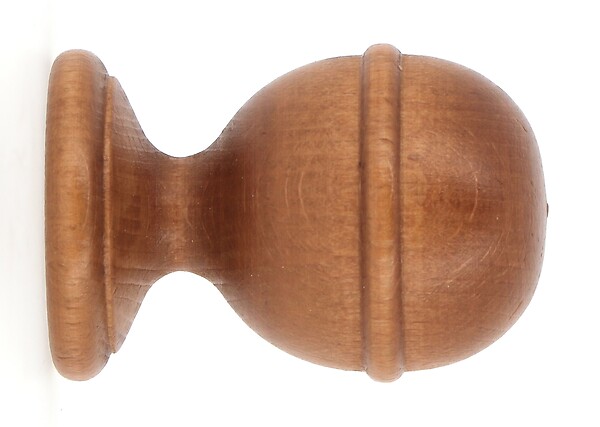MOBOIS - 1 embout raye merisier - large