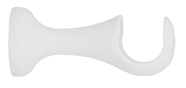 MOBOIS - 1 support monobloc ouvert 110mm axe/mur D.35 laque blanc - large