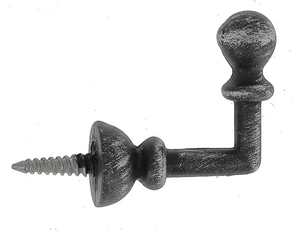 MOBOIS - 2 gonds boule 30mm noir argente - large
