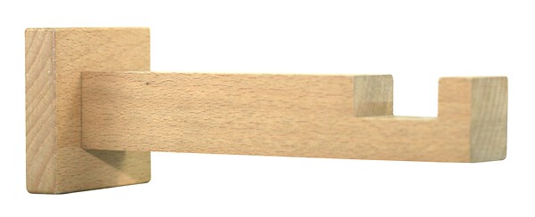 MOBOIS - Support ouvert bois 120mm carré 24x24mm décor naturel - large