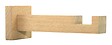 MOBOIS - Support ouvert bois 120mm carré 24x24mm décor naturel - vignette