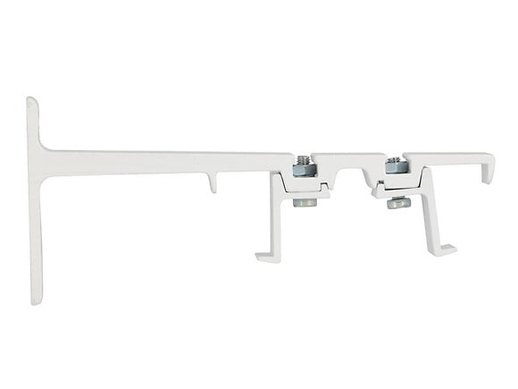 MOBOIS - Supports muraux doubles avancée 120mm rail 24x16 blanc - large