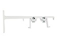 MOBOIS - Supports muraux doubles avancée 120mm rail 24x16 blanc - vignette