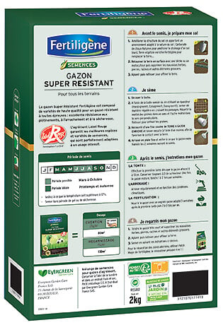 FERTILIGEN - Gazon Super Résistant Label Rouge 80m² - large