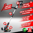ELEM GARDEN TECHNIC - Coupe bordures sans fil 20V Batterie Lithium 2000mAh - 25cm - vignette