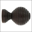 MOBOIS - 2 emb.boules striees a vis.d20 noyer - vignette
