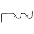 MOBOIS - 2 supports ouverts double 80-130 effet laiton - vignette