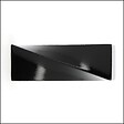 MOBOIS - Embout tringle à rideaux, cylindre twisté d.20mm métal noir brillant - vignette