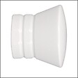 MOBOIS - 1 emb pommeau strie d20 blanc brillant - vignette