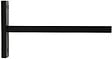 MOBOIS - 1 SUPPORT METAL PLAT MAXI 120MM AXE/MUR D.28mm NOIR MAT - vignette