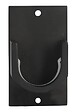MOBOIS - 2 NAISSANCES METAL ENTRE MURS EASY FIX D.28mm NOIR MAT - vignette