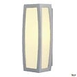 SLV - Applique extérieure SLV MERIDIAN BOX, diffuseur opalescent/gris, E27, 25W max, IP54 - vignette