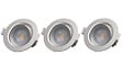 MODE DE VIE - Spot à encastrer avec LED intégrée - Lot de 3 - Gris argent - 5W - vignette