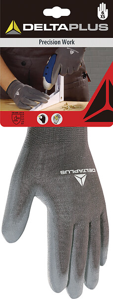 DELTA PLUS - Gants tricot gris taille 7 - large