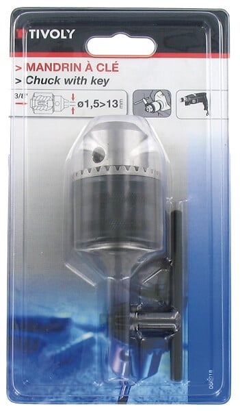 TIVOLY - Mandrin à clé D1.5 à 13mm - large