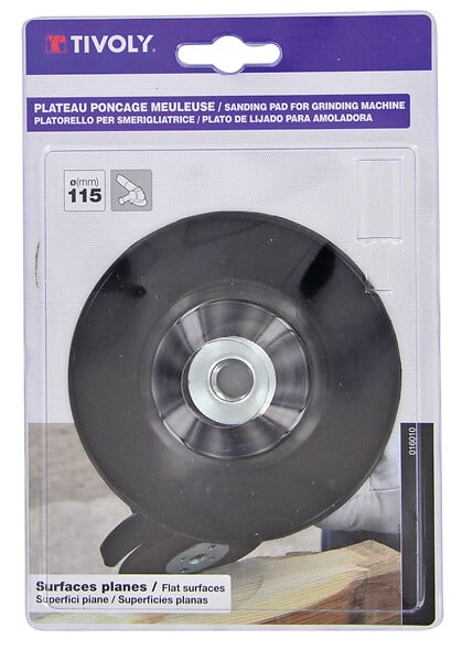 TIVOLY - Plateau ponceur caoutchouc M14 D115 - large