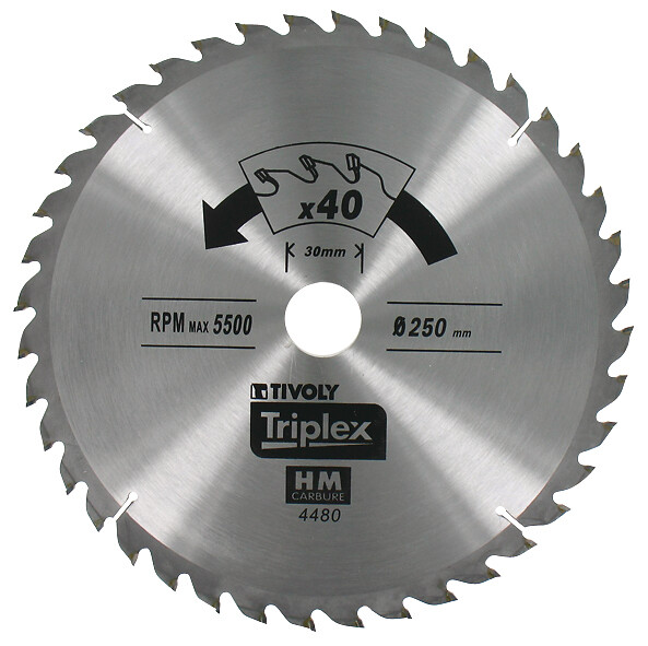TIVOLY - Lame de scie circulaire D230,24 dents - large