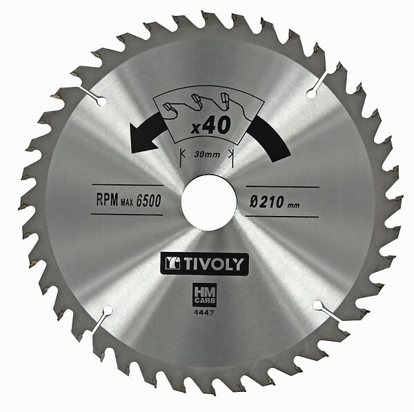 TIVOLY - Lame scie circulaire métaux non ferreux 60 dents Ø210mm 30mm - large