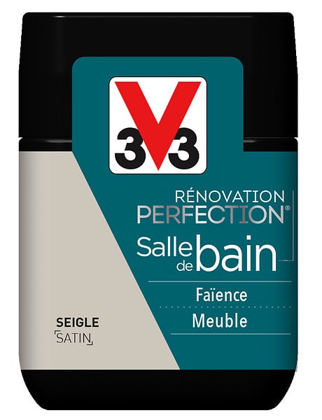 V33 PEINTURE - Peinture Renov SdB Satin Seigle Testeur 75ml - large