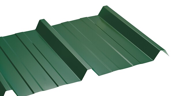 ONDOMETAL - Tôle acier galvanisé laqué nervuré - Vert - 200x105cm - 0,5mm - large
