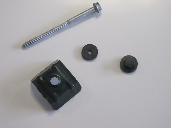 ONDOMETAL - Kit de fixations pour tôle acier galva laquée nervurée 1000.45 - Vert - large