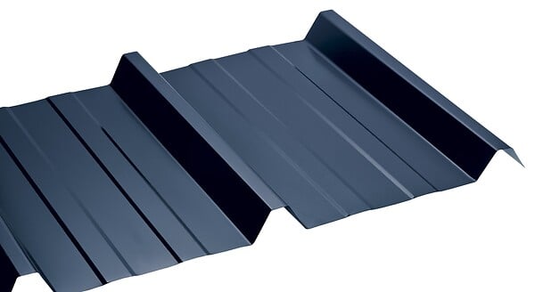 ONDOMETAL - Tôle en acier galva laquée nervurée - Bleu - 200x105cm 0.63mm - large