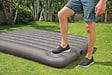 INTEX - Matelas gonflable downy 1 pers + gonfleur à pied intégré - vignette