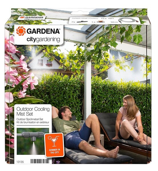 GARDENA - Kit de brumisation pour terrasses et balcons - large