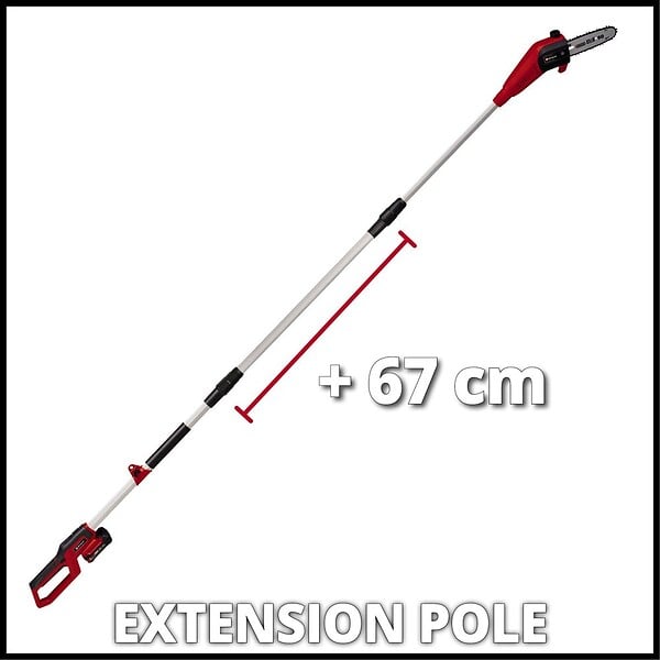 EINHELL - Ebrancheur Téléscopique Sans Fil Gc- Lc 18/20 Li T - élagueuse Sur Perche - Sans Batterie - large