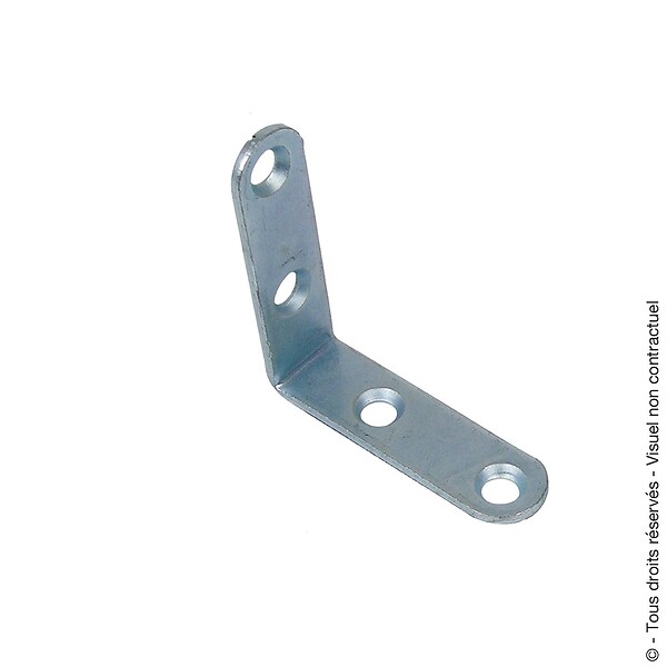 AFBAT - Equerre de chaise 16x2mm Longueur 70mm zingué - large