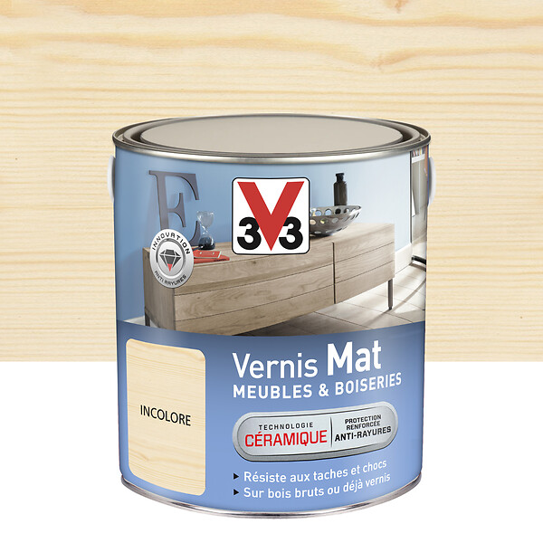 V33 BOIS - Vernis mat incolore boiseries - 2.5L - large