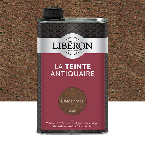LIBERON - Teinte antiquaire bois durs Chêne fonce Bidon 0.5l - large