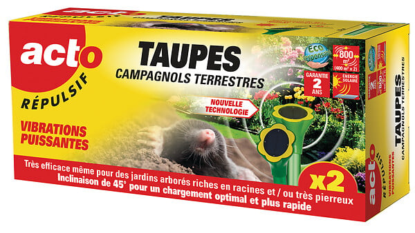 ACTO - Sunflower repulsif vibrations taupes systeme photovoltaique - large