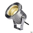 SLV - Projecteur extérieur, inox brossé SLV NAUTILUS 10 SPOT avec LED intégrée, 9W, 3000K, IP55, inox 316 - vignette