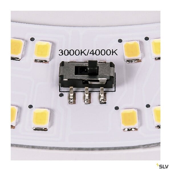 SLV - Applique et plafonnier intérieur rond LIPSY® 50, Drum, blanc, LED - Ø 40 cm - large