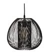ATMOSPHERA - Luminaire Suspension en Métal filaire Noir D 28 cm - vignette
