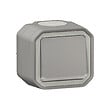 LEGRAND - Plexo poussoir lumineux  - Gris -  saillie - vignette