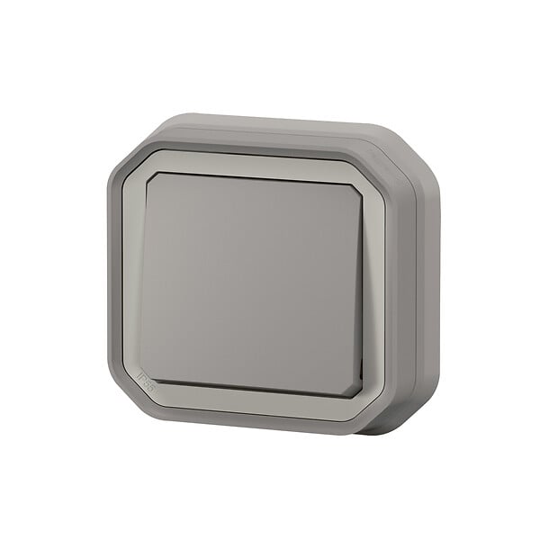LEGRAND - Plexo interrupteur ou va-et-vient encastré à griffes - Gris - large