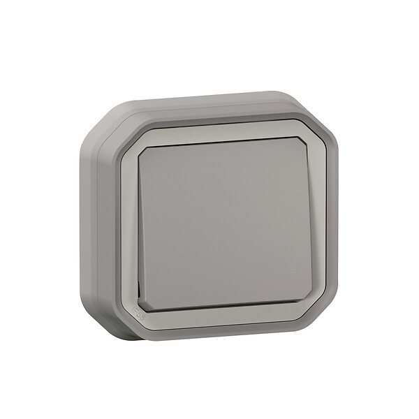 LEGRAND - Plexo interrupteur ou va-et-vient encastré à griffes - Gris - large