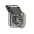 LEGRAND - Plexo prise de courant std franco-belge  - Gris - composable - vignette