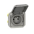 LEGRAND - Plexo prise de courant std franco-belge  - Gris - composable - vignette