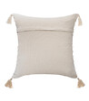 ATMOSPHERA - Coussin déhoussable Brillant avec Pompons 59 x 59 cm - vignette