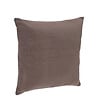 ATMOSPHERA - Coussin déhoussable en Coton Taupe 38 x 38 cm - vignette