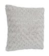 ATMOSPHERA - Coussin déhoussable en Fourrure Bouclée Gris clair  45 x 45 cm - vignette