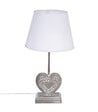 ATMOSPHERA - Lampe à poser Pied en bois forme Coeur H 49 cm - vignette