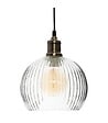 ATMOSPHERA - Luminaire Suspension en Verre texturé D 20 cm - vignette
