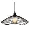 ATMOSPHERA - Luminaire Suspension en Métal filaire Noir D 34 cm - vignette
