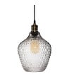 ATMOSPHERA - Luminaire Suspension en Verre Fumé D 21 cm - vignette